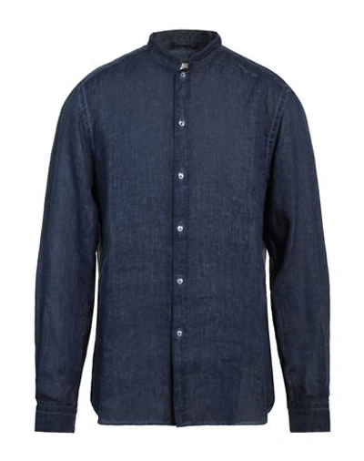 Ploumanac'h Man Shirt Midnight Blue Size 17 ½ Linen