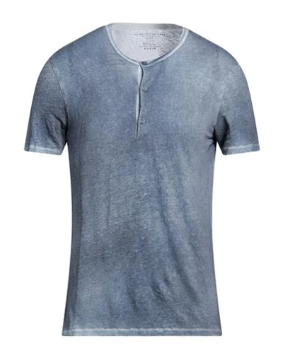 Majestic Filatures Man Sweater Blue Size S Linen, Elastane In Blue