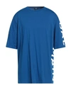 Balmain Man T-shirt Blue Size S Cotton
