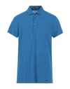 Drumohr Polo Mm Crepe In Blue