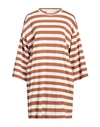 Jucca Woman Mini Dress Brown Size S Cotton In Brown