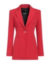 Patrizia Pepe Woman Blazer Red Size 8 Polyester, Elastane In Red