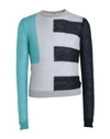 Rick Owens Man Sweater Grey Size Xxl Polyamide, Mohair Wool, Wool