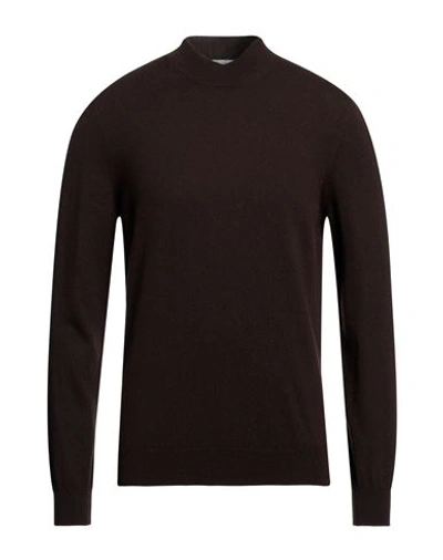 Malo Man Sweater Dark Brown Size 40 Cashmere