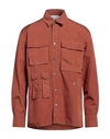 Etudes Studio Études Man Shirt Tan Size 40 Cotton In Brown