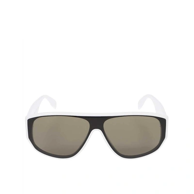 Alexander Mcqueen White Logo Sunglasses