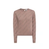 Balenciaga Knitted Pullover Women In Brown