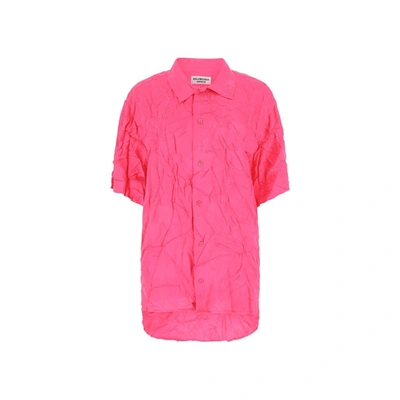 Balenciaga Viscose Shirt In Pink