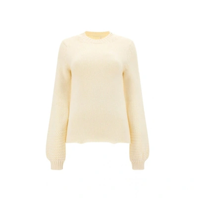 Chloé Ribbed Wool And Cashmere-blend Turtleneck Jumper In White