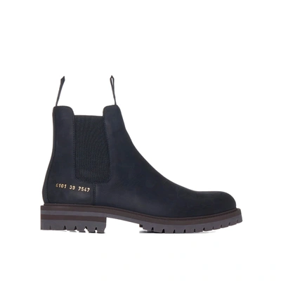 Common Projects Woman By  Leather Chelsea Boots In Black