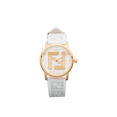 Fendi Ff Steel Watch In White
