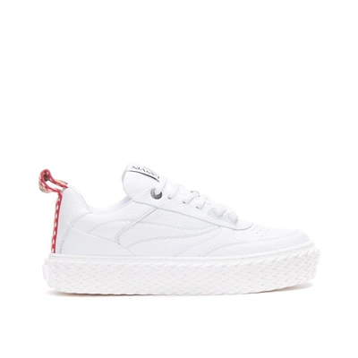 Lanvin Leather Sneakers In White