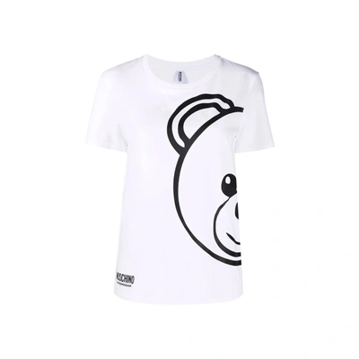 Moschino Underwear Teddy  Cotton T-shirt In White