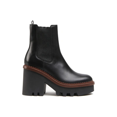See By Chloé Owena Ankle Boots In Black