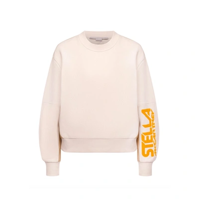 Stella Mccartney Logo Sweatshirt In Beige