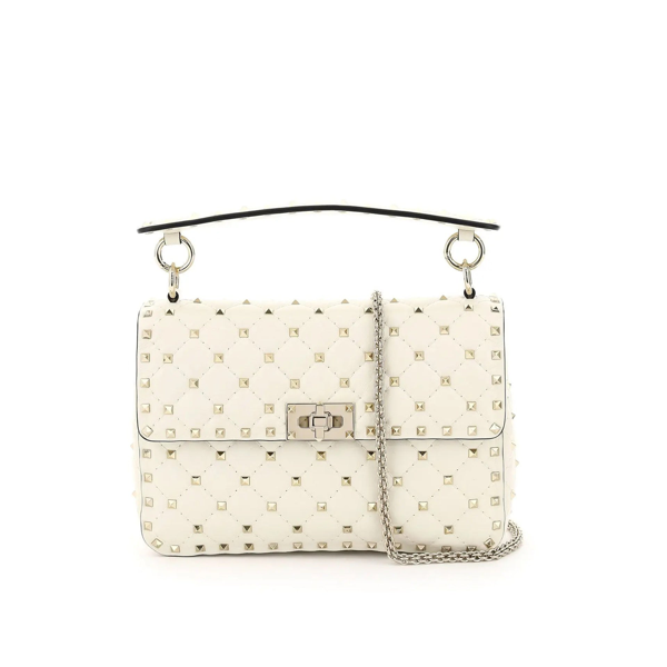 Valentino Garavani Rockstud Spike shoulder bag - White