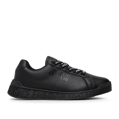 Versace Jeans Couture Leather Shoes In Black