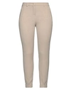 Seductive Woman Pants Beige Size 10 Polyester, Viscose, Cotton, Elastane