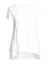 European Culture Woman T-shirt White Size Xl Cotton, Ramie
