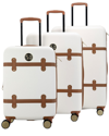 Badgley Mischka Grace Expandable Retro Luggage, Set Of 3