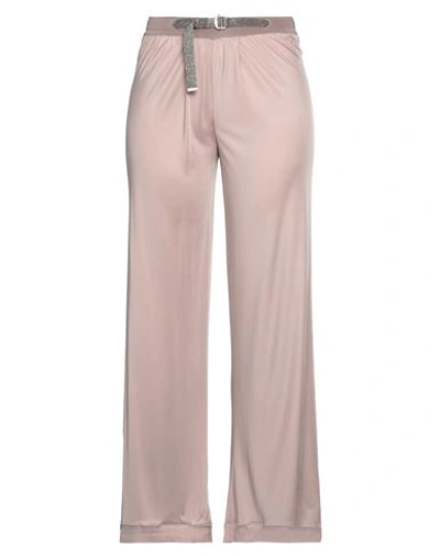 Missoni Woman Pants Pastel Pink Size 12 Viscose, Cupro, Polyester