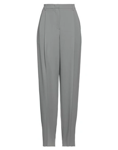 Emporio Armani Woman Pants Grey Size 12 Viscose, Acetate, Elastane, Polyester, Wool