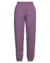 Aniye By Woman Pants Mauve Size 6 Cotton In Purple