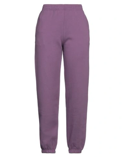 Aniye By Woman Pants Mauve Size 6 Cotton In Purple