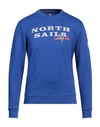 North Sails Man Sweatshirt Blue Size M Cotton, Polyester