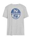 North Sails Man T-shirt Grey Size Xxl Cotton