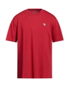 Guess Man T-shirt Red Size Xxl Organic Cotton