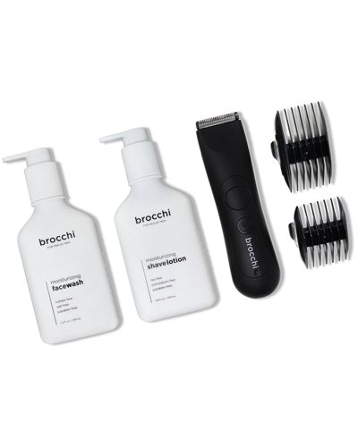 Sebastian Brocchi Brocchi Waterproof Usb Trimmer, Moisturizing Face Wash & Shave Lotion Bundle