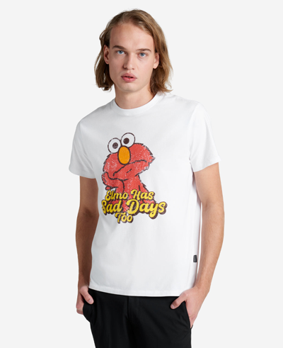Kenneth Cole Sesame Street Adult Elmo Organic T-shirt In White