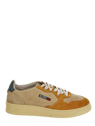 Autry Lace-up Sneaker In Yellow