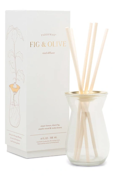 Paddywax Fig & Olive Reed Diffuser In White