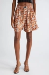 Alexander Wang Coin Print Boxer Shorts In Copper