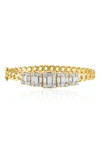 MINDI MOND CLARITY 5 CUBE DIAMOND LINK BRACELET