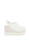 Stella Mccartney Elyse Vegan Slingback Platform Clogs In White