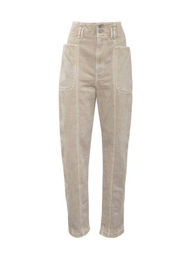 Isabel Marant Étoile Tappered Pants In Neutral