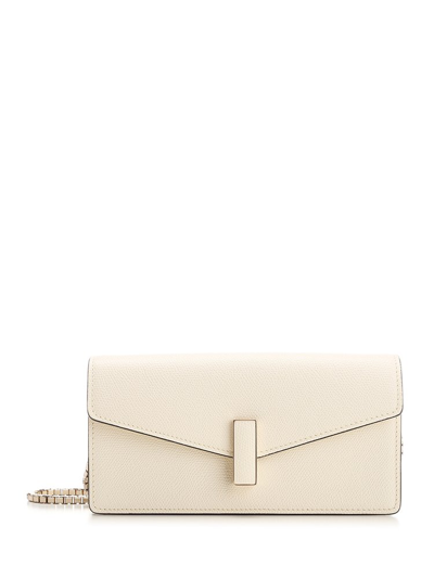 Valextra Iside Envelope Clutch Bag In White