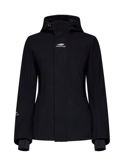 Balenciaga 3b Sports Icon Ski Jacket In Black