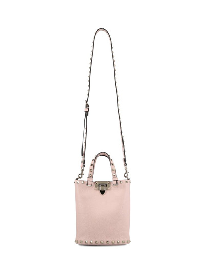 Valentino Garavani Rockstud Embellished Tote Bag In Pink
