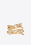 Ferragamo Gancini Ring - Size 54 In Gold