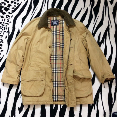 Pre-owned Burberry X Vintage Burberrys Checked Parka Jacket In Brown