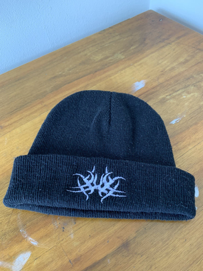 Pre-owned Tribal Street Wear Y2k Tribal Beanie Hat In Black