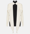Victoria Beckham Bow-detail Silk Crêpe De Chine Blouse In Multicoloured
