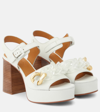 SEE BY CHLOÉ SEE BY CHLOÉ MONYCA LEATHER PLATFORM SANDALS