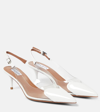 Alaïa Plexi Heart-toe Slingback Pumps In Blanc Optique