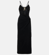 CHRISTOPHER ESBER NEBULAR CUTOUT WRAP DRESS