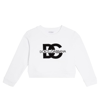 Dolce & Gabbana Dg-print Cotton Sweatshirt In White